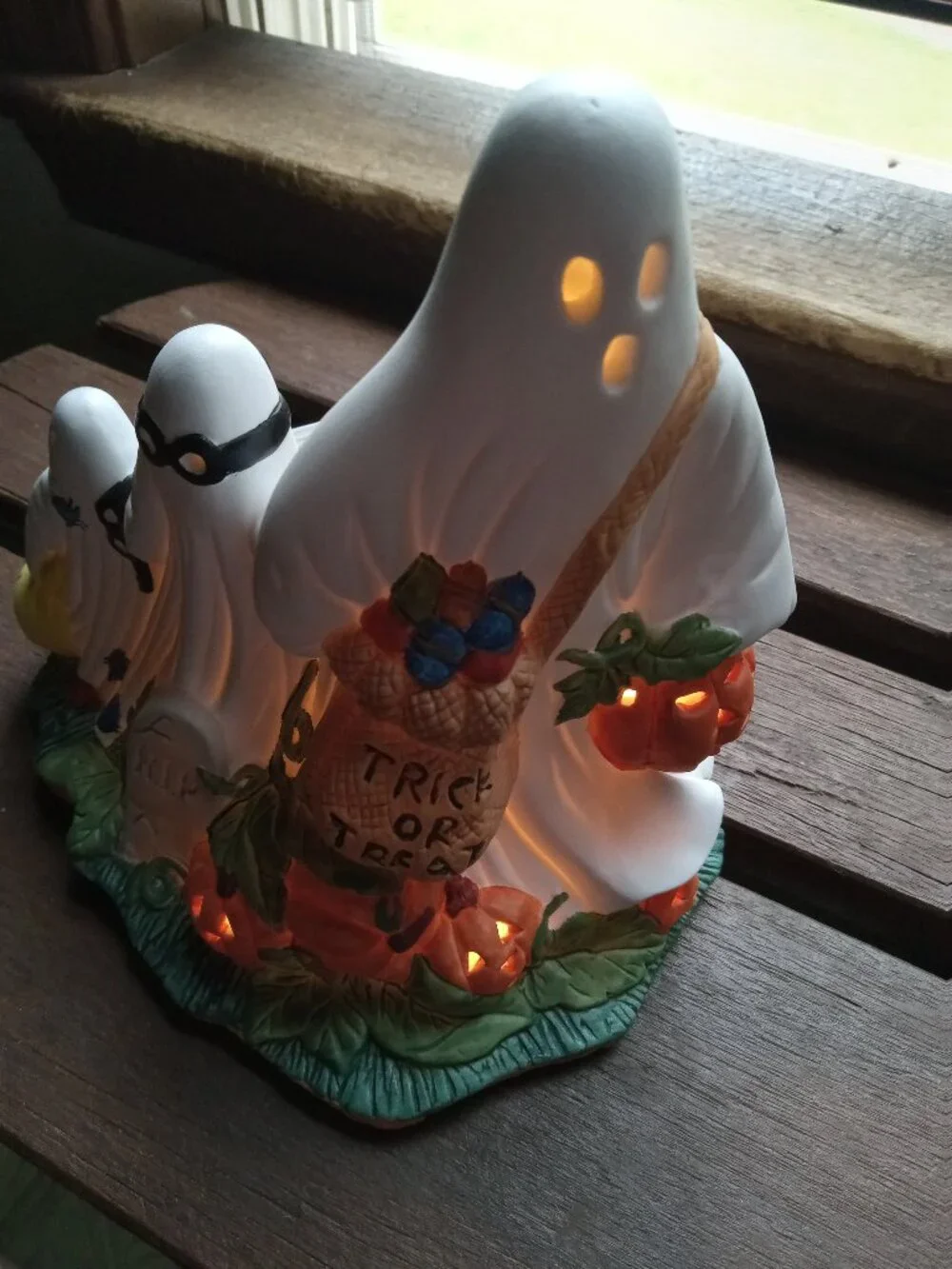 Vintage Lighted Halloween Lamp by Studio 33 - NIB